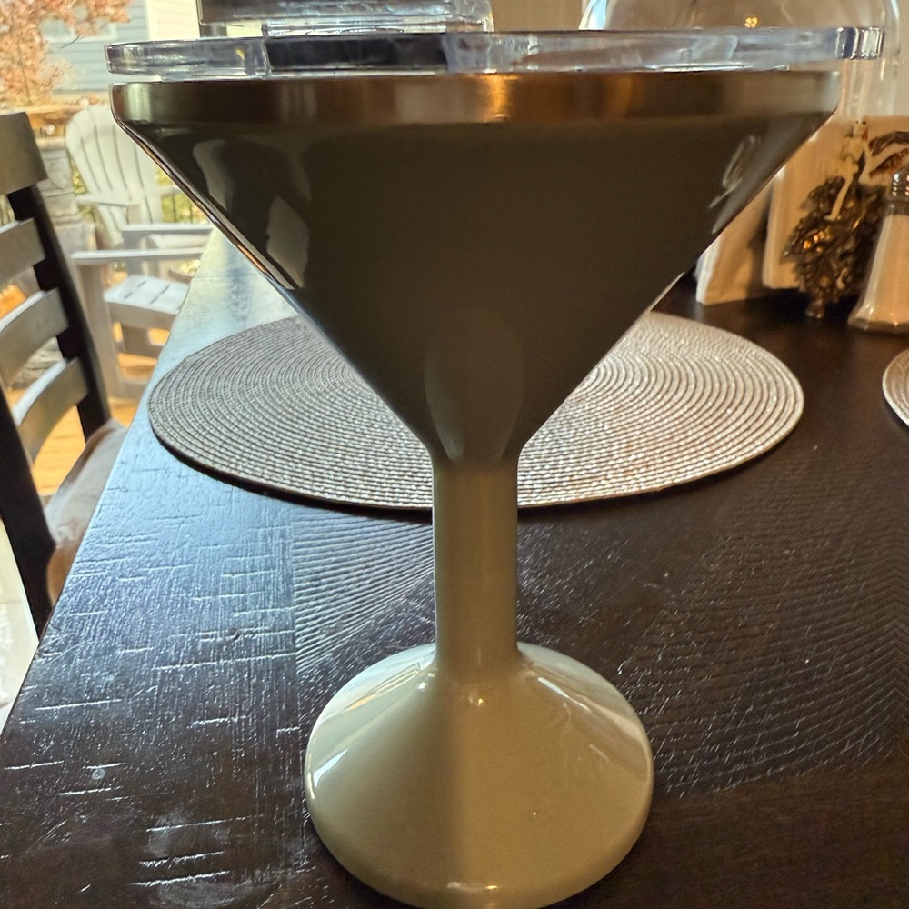 Sophisticated Gray Martini Glass